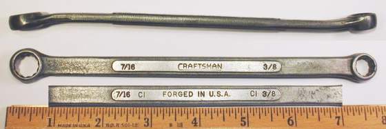 [Craftsman CI 3/8x7/16 Long Angled Box-End Wrench]