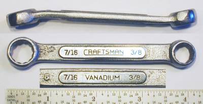 [Craftsman Vanadium CI 3/8x7/16 Short Box Wrench]