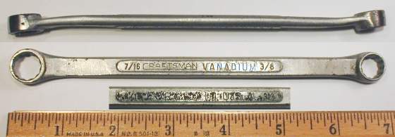[Craftsman Vanadium 3/8x7/16 Long Angled Box-End Wrench]