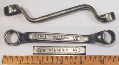 [Craftsman Vanadium 1/2x9/16 Short Offset Box Wrench]