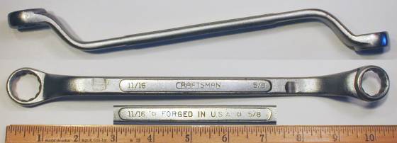 [Craftsman CI 5/8x11/16 Offset Box-End Wrench]