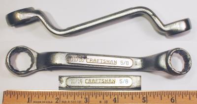 [Craftsman CI 5/8x11/16 Short Offset Box Wrench]