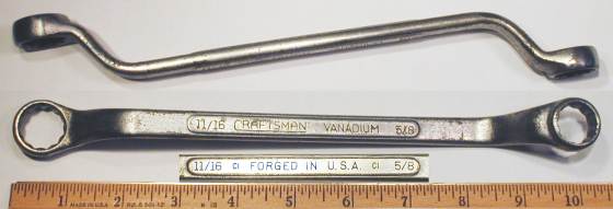 [Craftsman Vanadium CI 5/8x11/16 Offset Box-End Wrench]