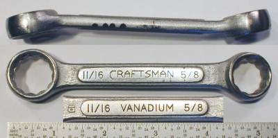 [Craftsman Vanadium CI 5/8x11/16 Short Box Wrench]