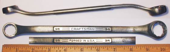 [Craftsman P-Circle 5/8x3/4 Offset Box Wrench]