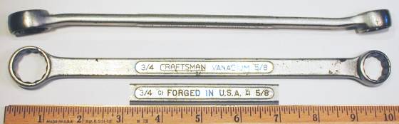 [Craftsman Vanadium CI 5/8x3/4 Box-End Wrench]