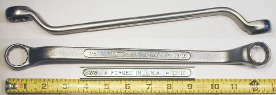 [Craftsman Vanadium CI 13/16x7/8 Offset Box-End Wrench]