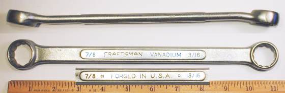 [Craftsman Vanadium CI 13/16x7/8 Box-End Wrench]