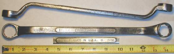 [Craftsman CI 15/16x1 Offset Box-End Wrench]