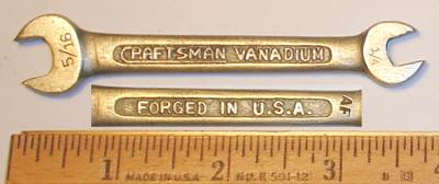[Craftsman Vanadium 1020 AF 1/4x5/16 Open-End Wrench]