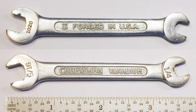 [Craftsman Vanadium 1020 CI 1/4x5/16 Open-End Wrench]