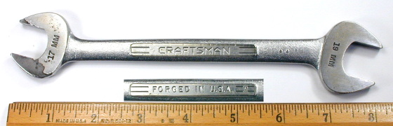 [Craftsman V 17x19mm Open-End Wrench]