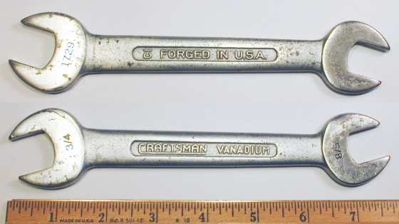 [Craftsman Vanadium 1729 CI 5/8x3/4 Open-End Wrench]