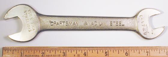 [Craftsman Vanadium Steel C-1729 5/8x3/4 Open-End Wrench]