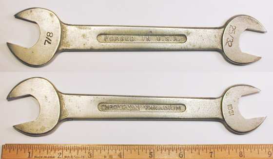 [Craftsman Vanadium 1031 25/32x7/8 Open-End Wrench]