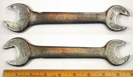 [Craftsman Early Chrome-Vanadium C-1031 25/32x7/8 Open-End Wrench]
