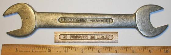 [Craftsman Vanadium 1033C CI 15/16x1 Open-End Wrench]