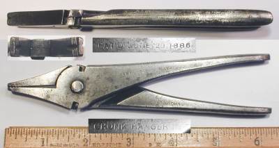 [Cronk Hanger Early 6 Inch Button's Pattern Pliers]