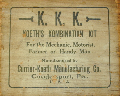 [Label for Koeth's Kombination Kit]