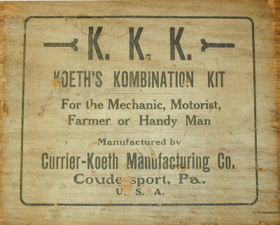 [Label for Koeth's Kombination Kit]