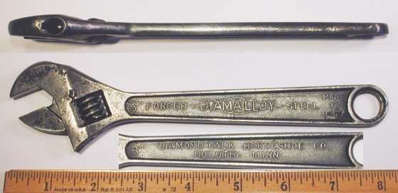 [Diamond Diamalloy 8 Inch Adjustable Wrench]