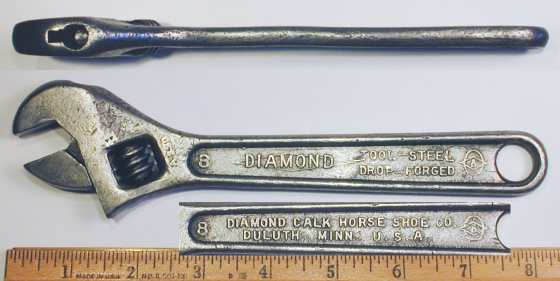 [Diamond Tool Steel 8 Inch Adjustable Wrench]