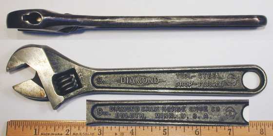 [Diamond Tool Steel 8 Inch Adjustable Wrench]