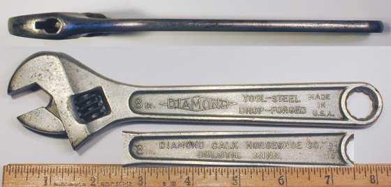 [Diamond 8 Inch Adjustable Wrench]