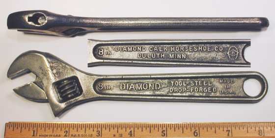 [Diamond Tool Steel 8 Inch Adjustable Wrench]