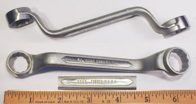 [Duro-Chrome 2043 5/8x11/16 Short Offset Box Wrench]