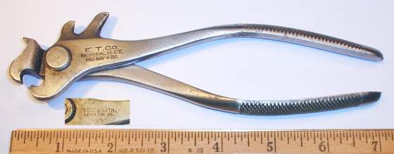 [E.T. Company Woodworth Patent Chain Repair Pliers]