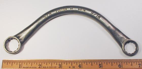 [Fulton 6216 9/16x5/8 Half-Moon Box-End Wrench]