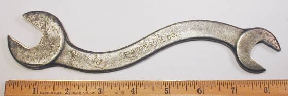 [Fulton 102 5/8x11/16 S-Shaped Open-End Wrench]