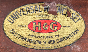 [Close-up of Decal from H & G Universal Wrench Set]