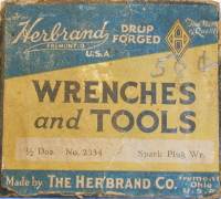 [Label from Box of Herbrand 2334 Wrenches]
