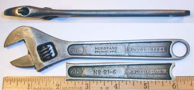 [Herbrand Early 21-6 6 Inch Adjustable Wrench]