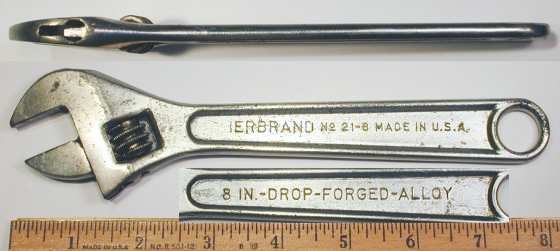[Herbrand 21-8 8 Inch Adjustable Wrench]