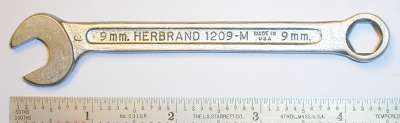 [Herbrand 1209-M 9mm Multitype Combination Wrench]