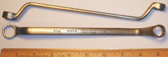 [Herbrand 3725B 1/2x9/16 Offset Box-End Wrench]
