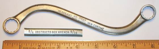 [Herbrand 7727 9/16x5/8 S-Shaped Box Wrench]