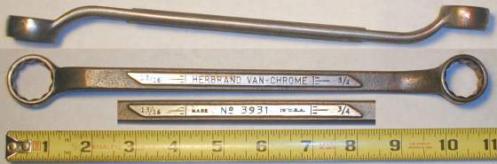 [Herbrand 3931 3/4x13/16 Offset Box-End Wrench]