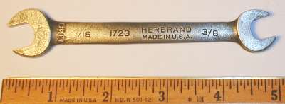 [Herbrand 1723 3/8x7/16 Open-End Wrench]