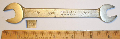 [Herbrand 1725 7/16x1/2 Open-End Wrench]
