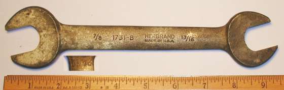 [Herbrand 1731-B 13/16x7/18 Open-End Wrench]