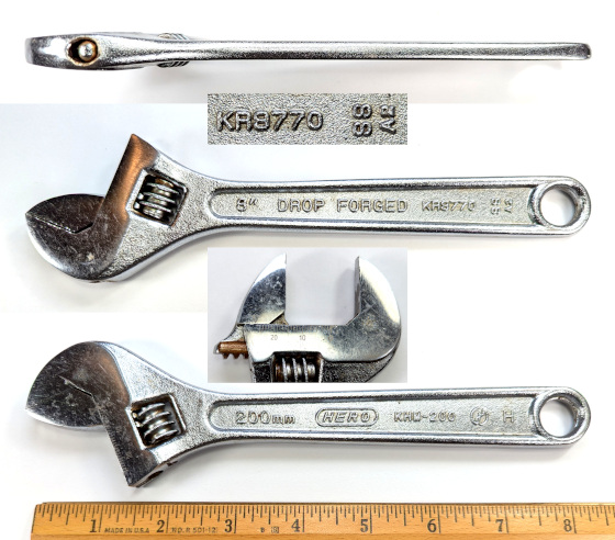 [Hero KHM-200 200mm Adjustable Wrench]