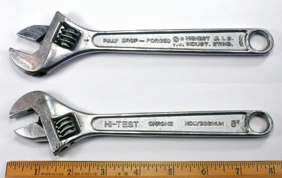 [Hi-Test 8 Inch Adjustable Wrench]