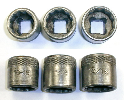 [Indestro 1/2-Drive Double-Hex Sockets from No. 1518 Set]