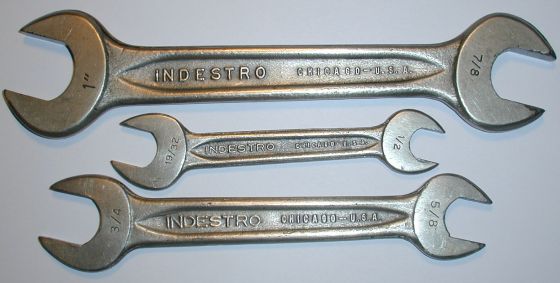 [Indestro Chicago Open-End Wrenches with Streamlined Design]