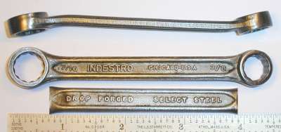 [Indestro Chicago No. 921 3/8x7/16 Short Angled Box-End Wrench]