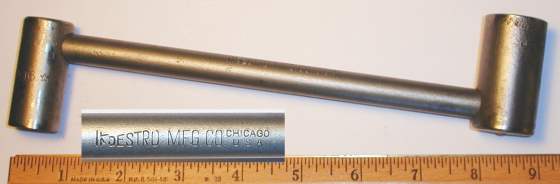 [Early Indestro No. 619 9/16x3/4 Socket Wrench]